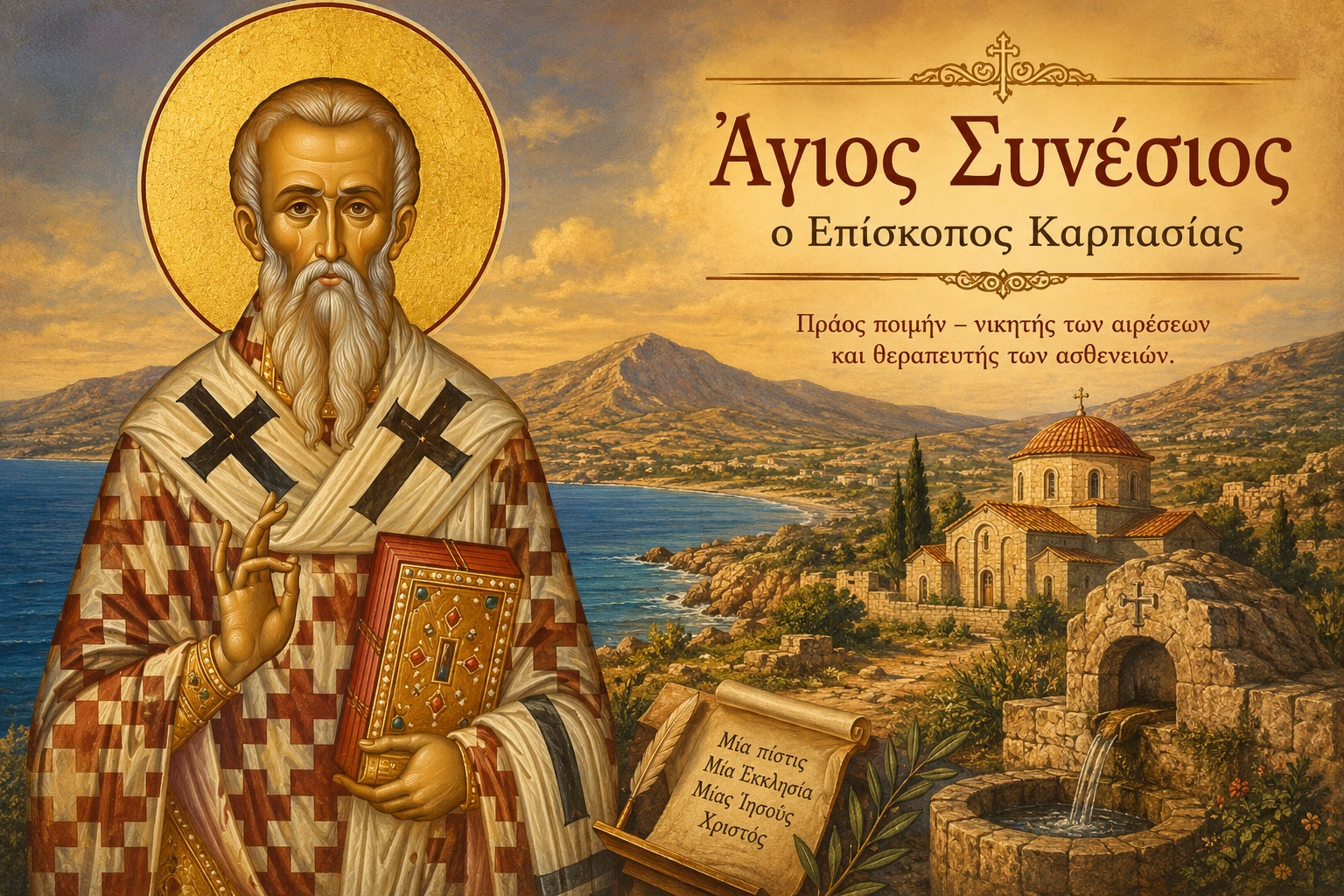 Εικόνα: Άγιος Συνέσιος ο Επίσκοπος Καρπασίας