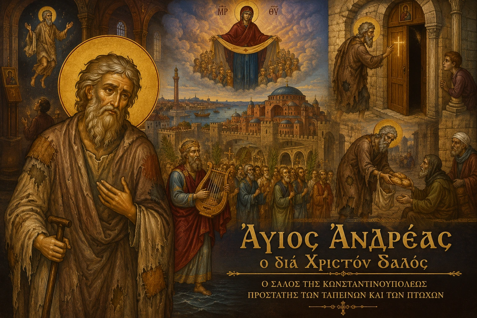 Εικόνα: Άγιος Ανδρέας ο διά Χριστόν Σαλός
