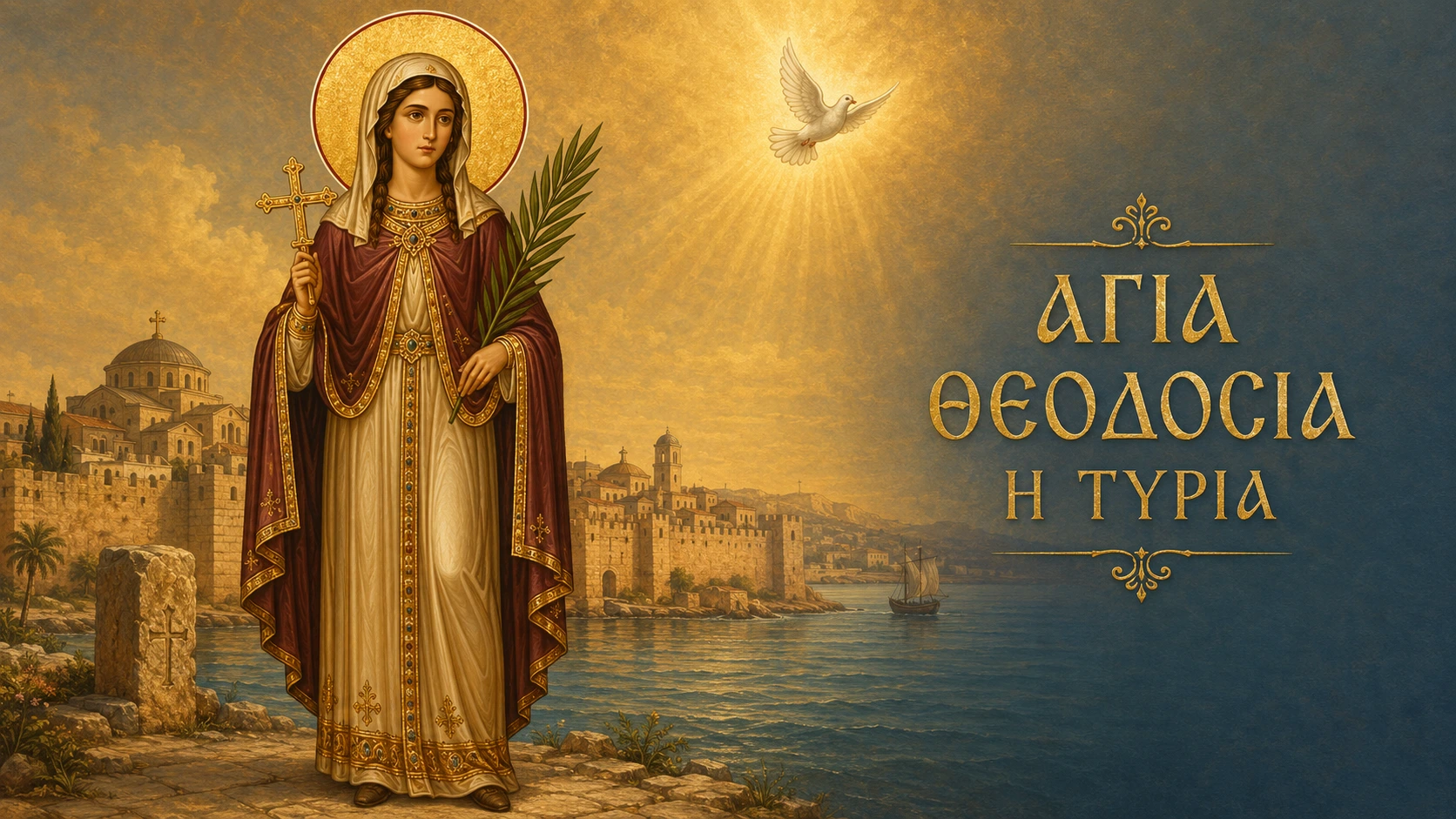 Εικόνα: Η Αγία Παρθενομάρτυς Θεοδοσία η Τυρία