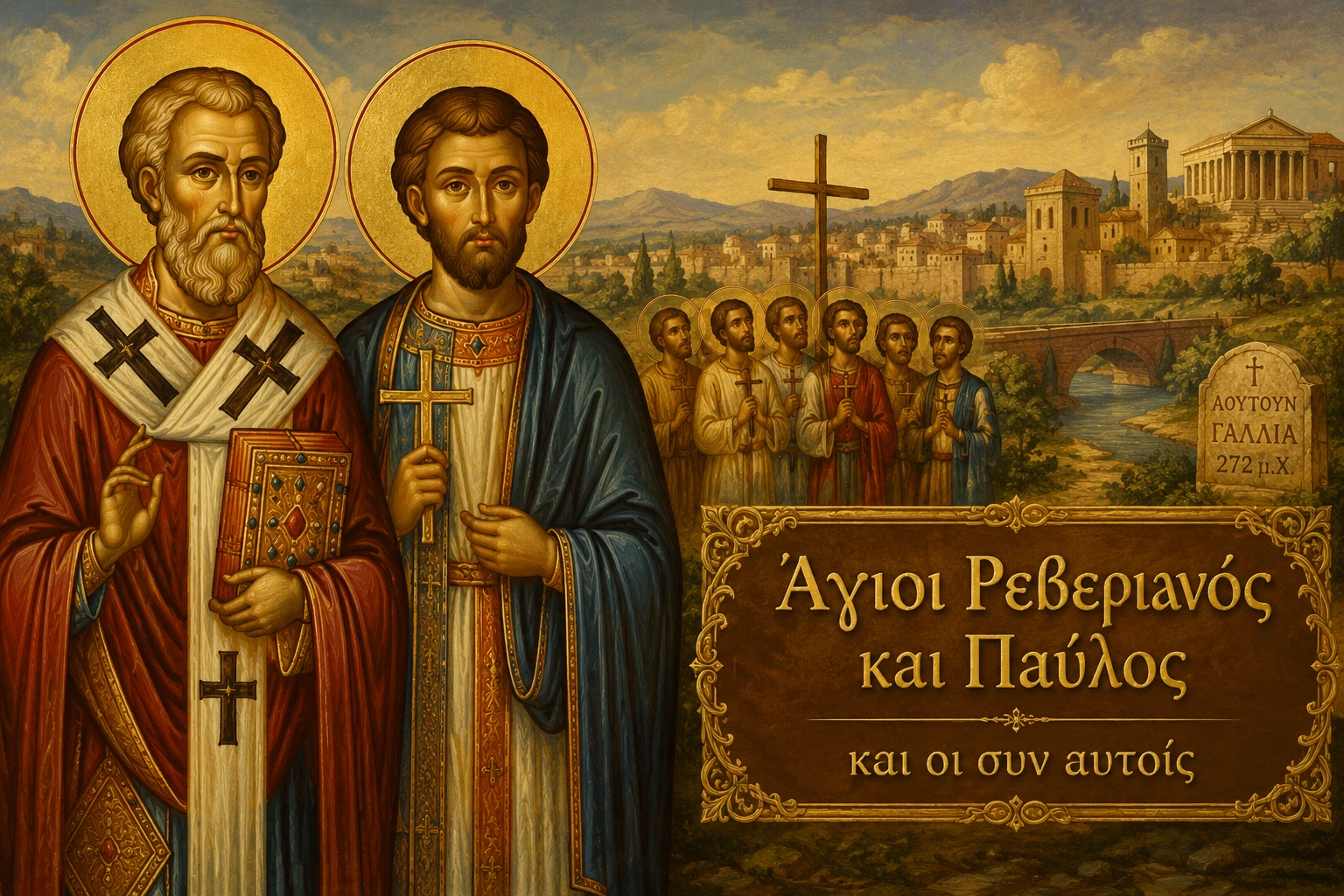 Εικόνα: Άγιοι Ρεβεριανός και Παύλος και οι συν αυτοίς