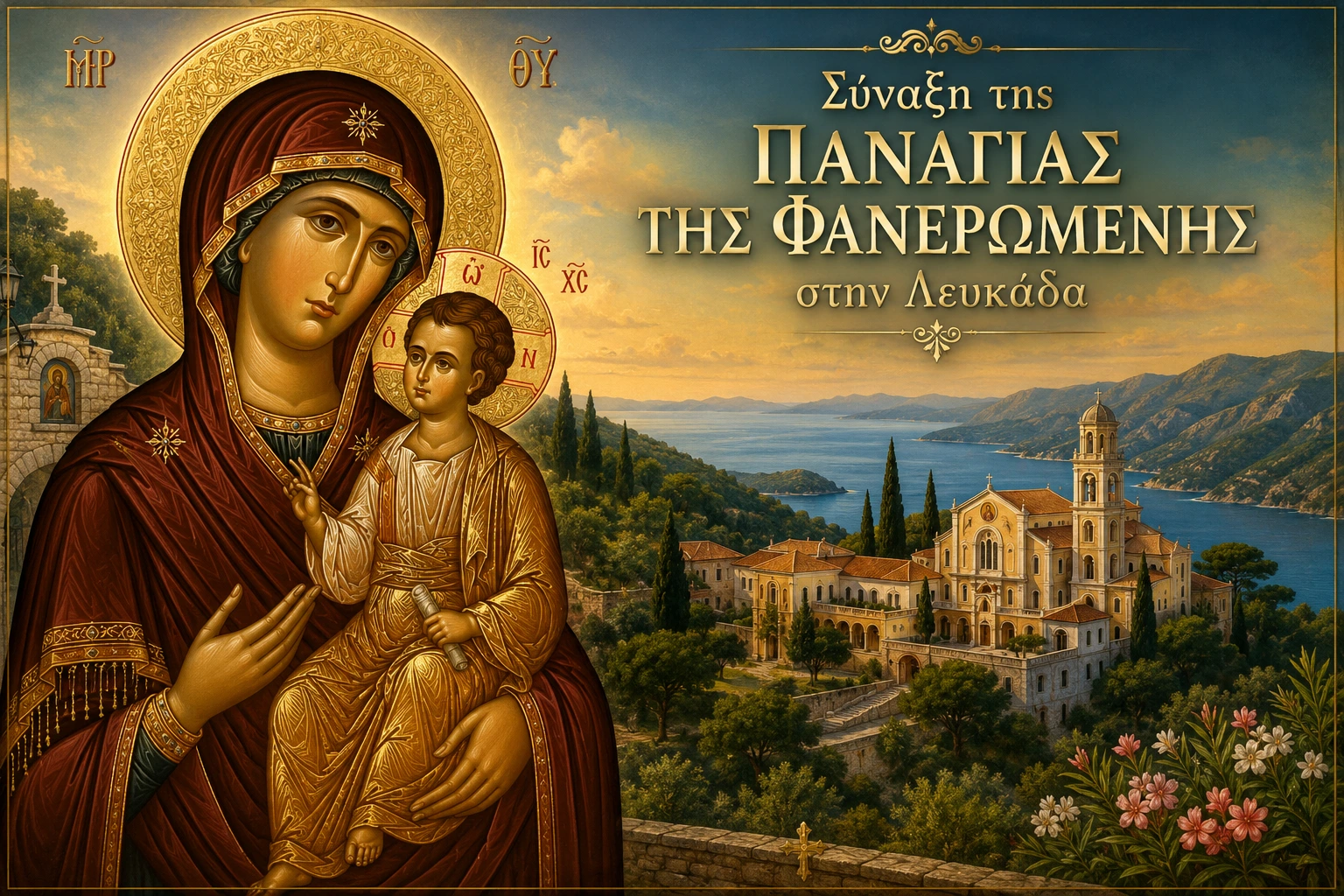 Εικόνα: Σύναξη της Παναγίας της Φανερωμένης στην Λευκάδα