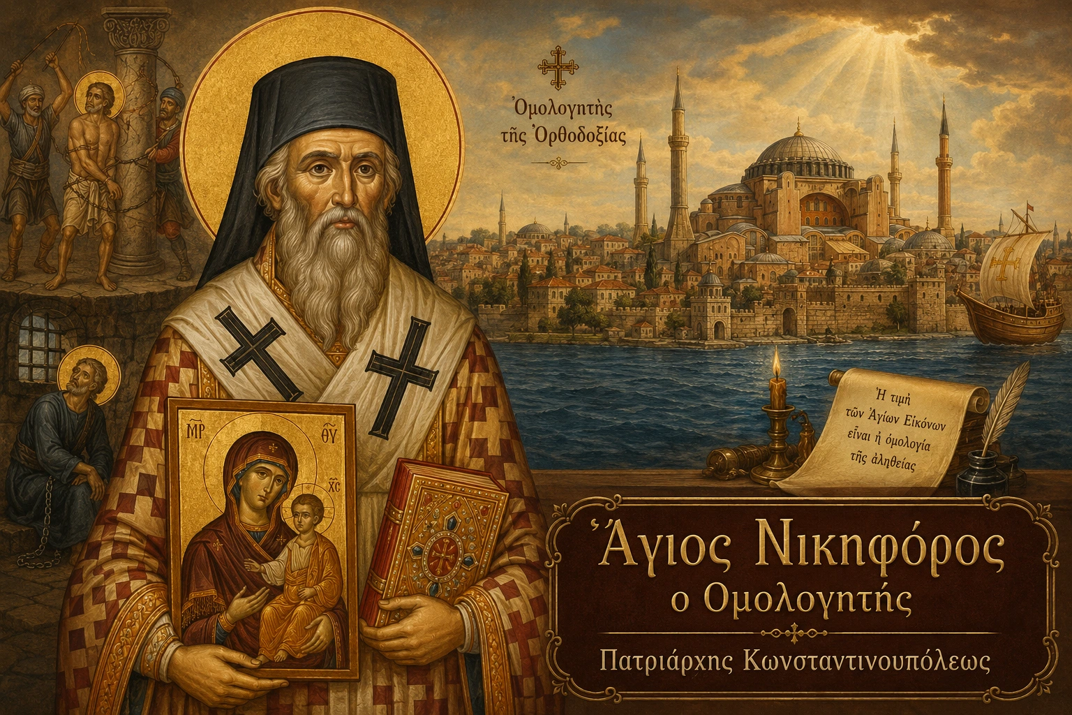 Εικόνα: Άγιος Νικηφόρος ο Ομολογητής Πατριάρχης Κωνσταντινούπολης