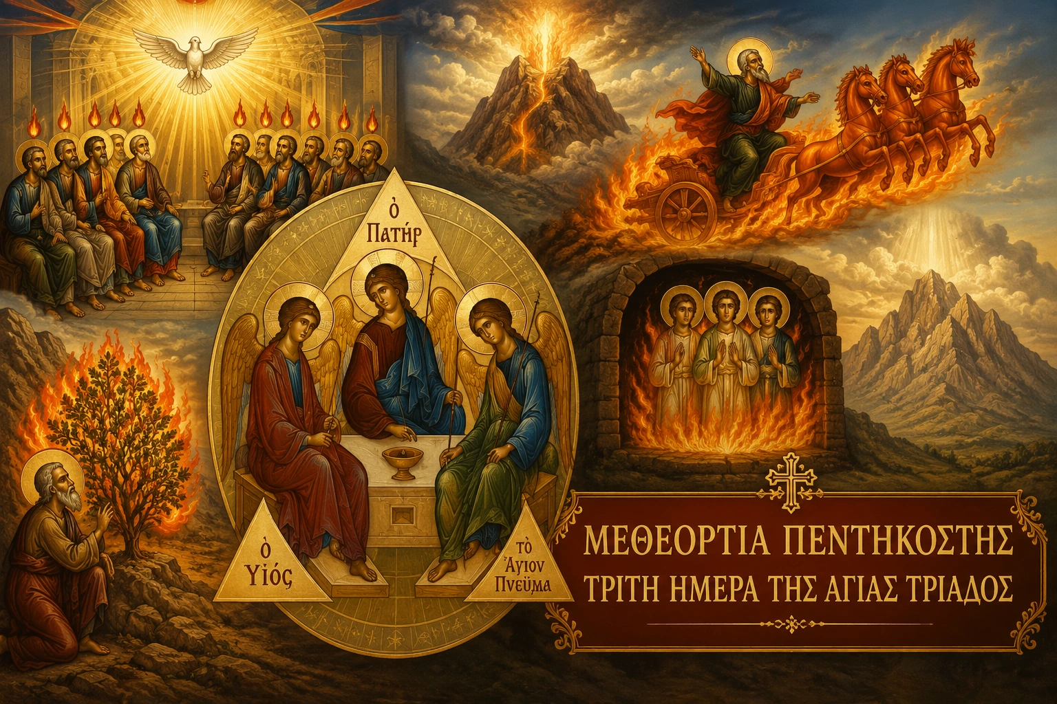 Εικόνα: Μεθεόρτια Πεντηκοστής - Τρίτη Ημέρα της Αγίας Τριάδος