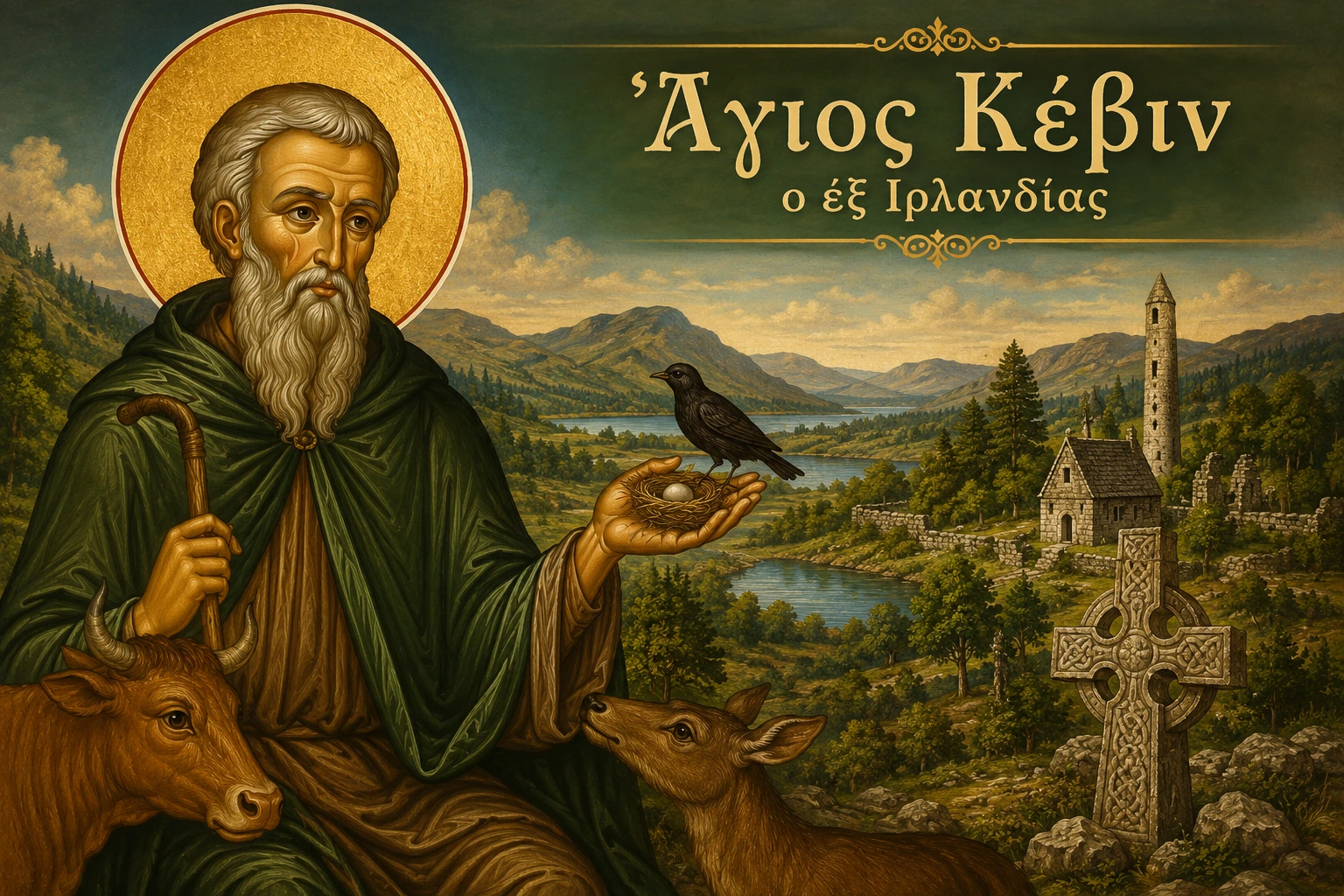 Εικόνα: Άγιος Κέβιν ο εξ Ιρλανδίας