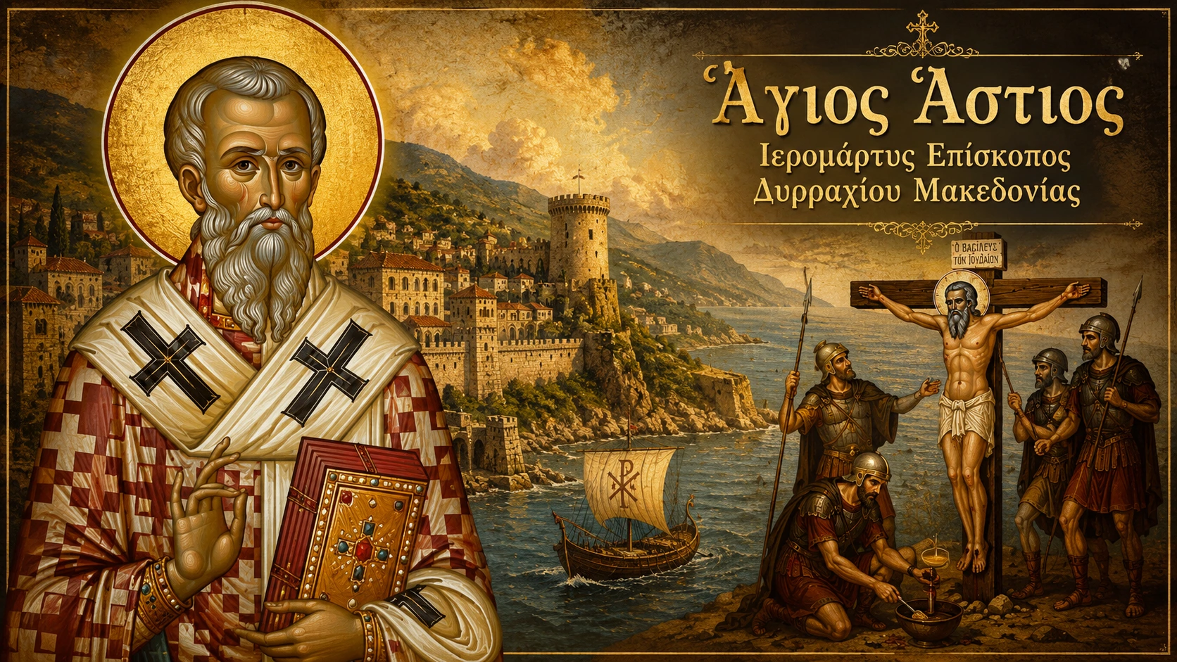 Εικόνα: Άγιος Άστιος Ιερομάρτυς Επίσκοπος Δυρραχίου Μακεδονίας