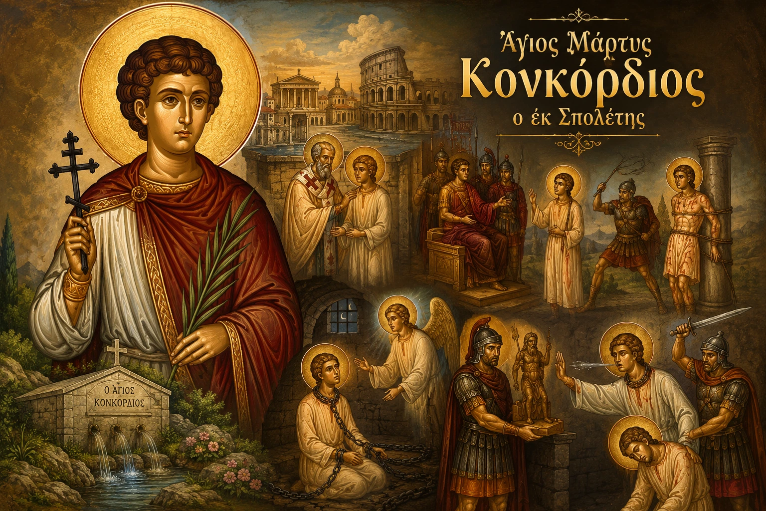 Εικόνα: Άγιος Μάρτυς Κονκόρδιος ο εκ Σπολέτης