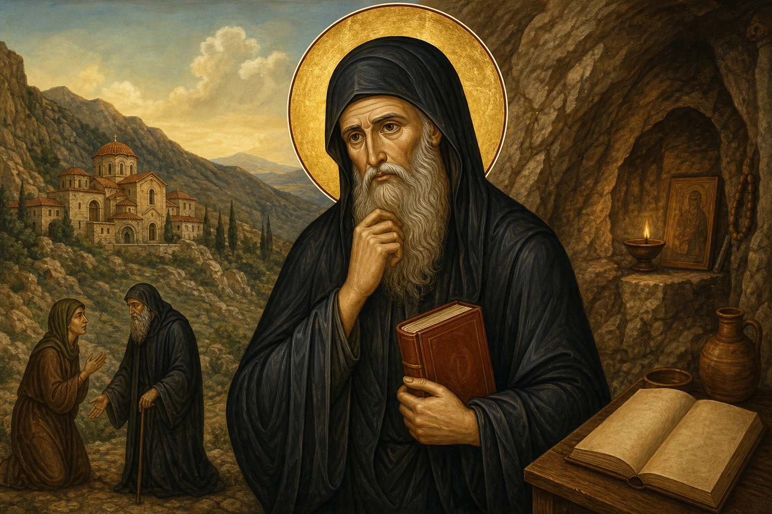 Η χήρα και η νέκρωση του μοναχού