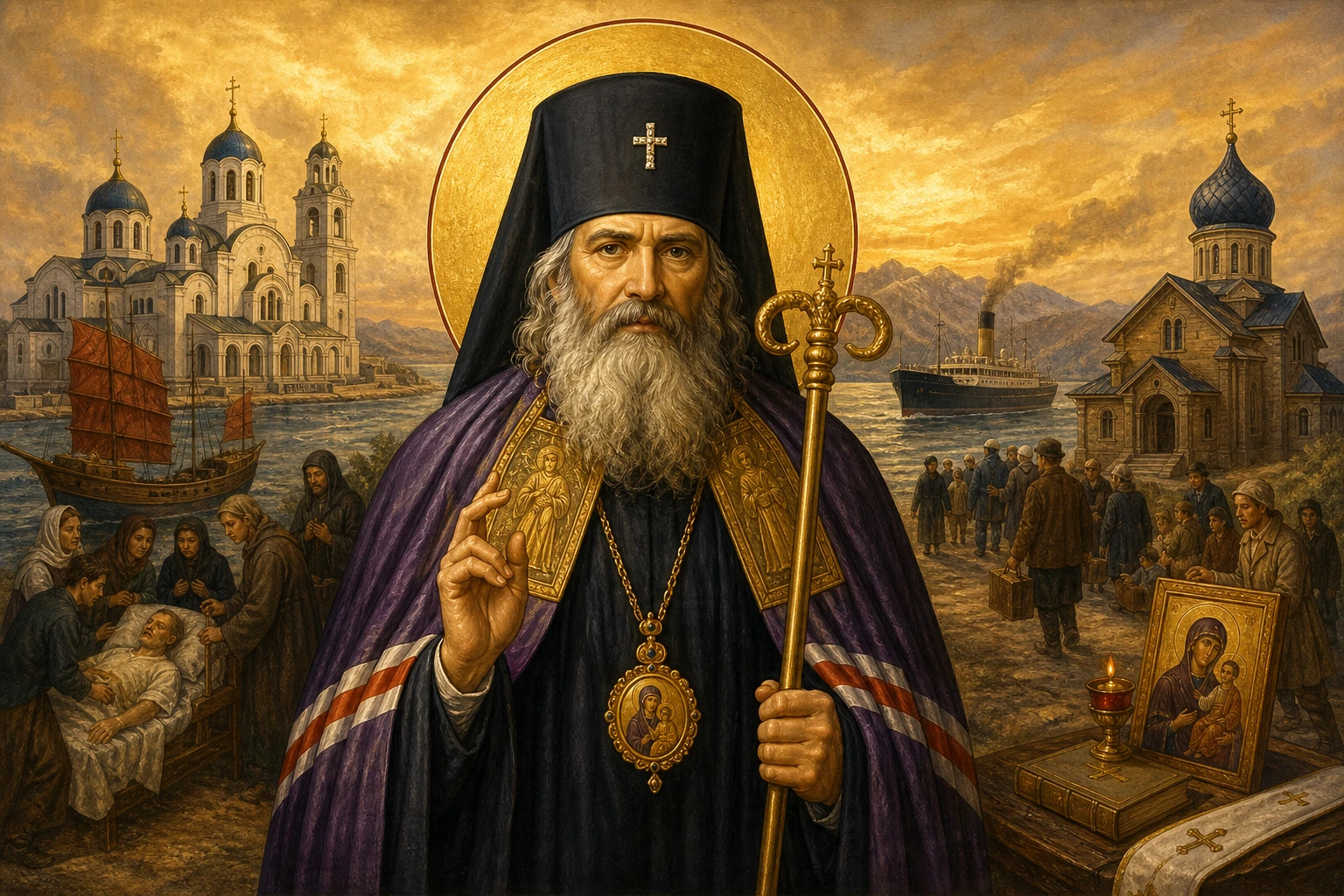 Εικόνα: Άγιος Ιωάννης Μαξίμοβιτς, Αρχιεπίσκοπος Σαγκάης και Σαν Φρανσίσκο