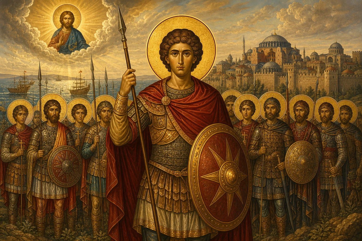 Εικόνα: Σύναξις Πάντων τῶν Στρατιωτικῶν Ἁγίων