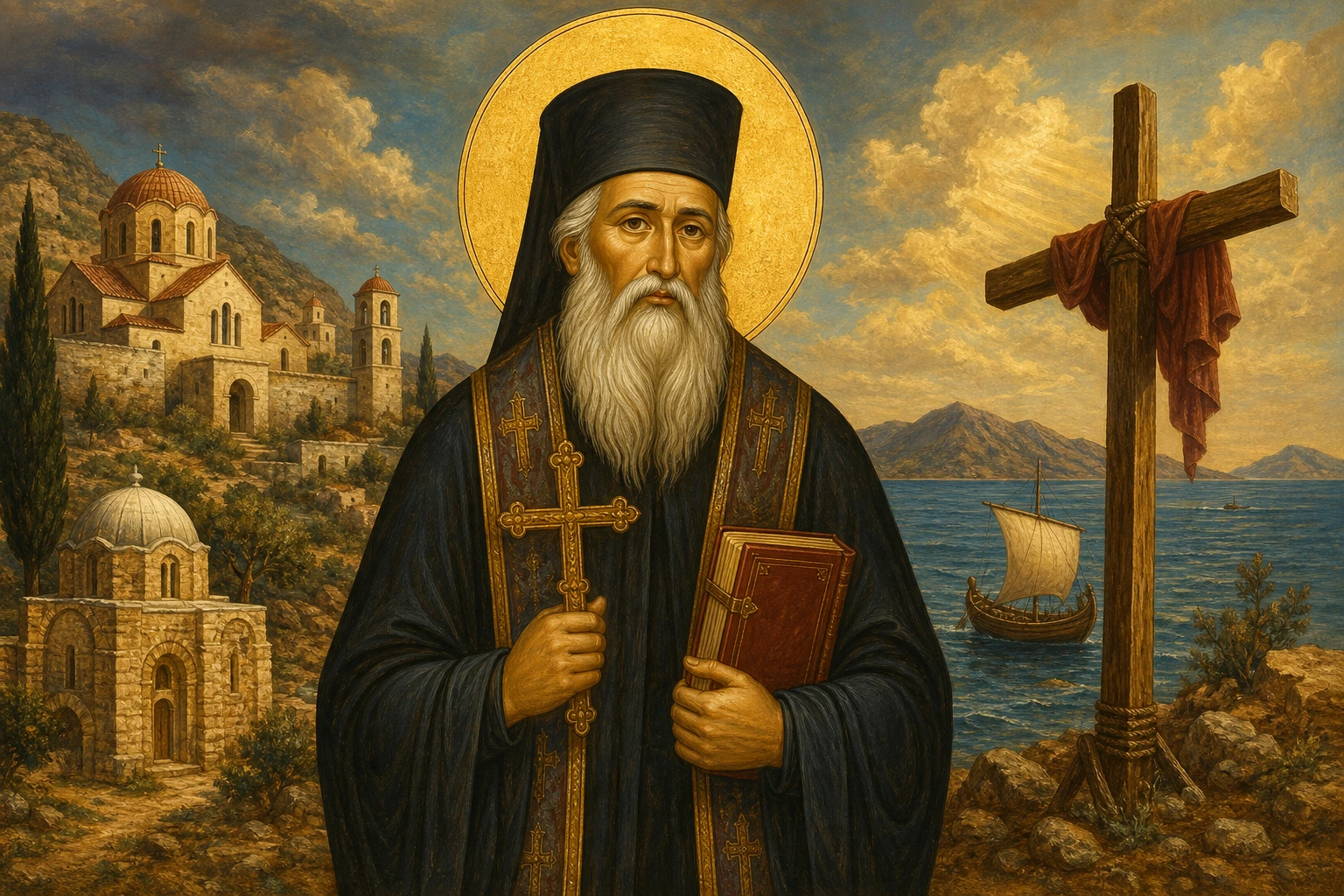 Εικόνα: Όσιος Κύριλλος ο Νέος ο εν Πάρω