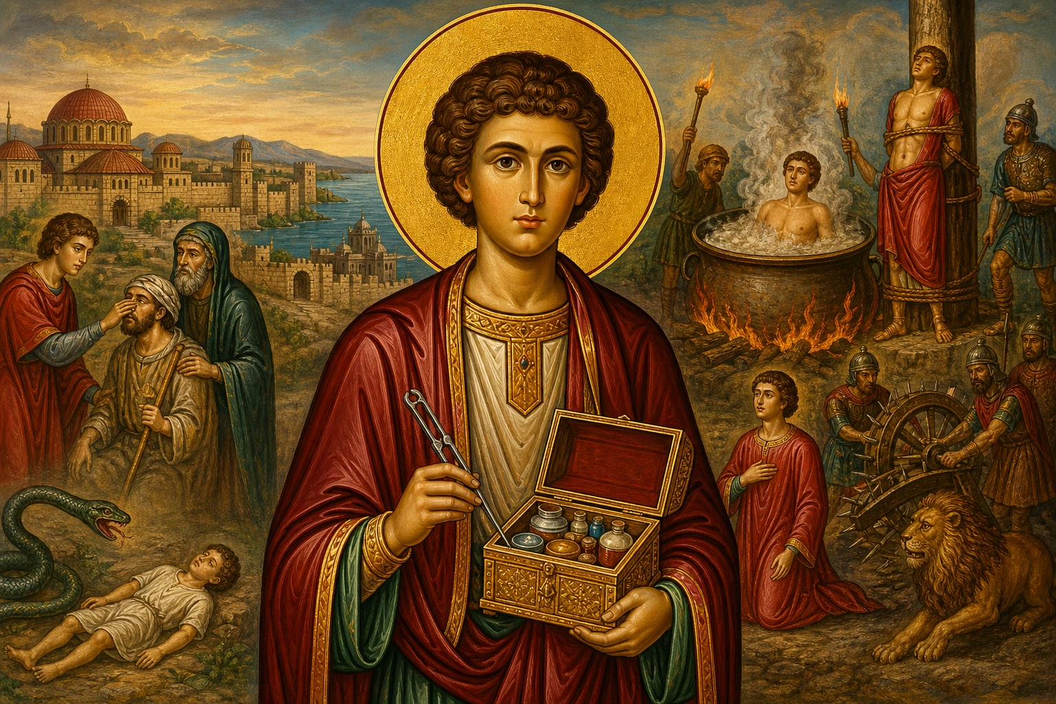 Εικόνα: Άγιος Παντελεήμων ο Μεγαλομάρτυς και Ιαματικός