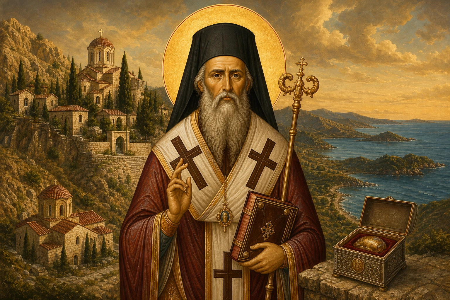 Εικόνα: Όσιος Τιμόθεος Επίσκοπος Ευρίπου