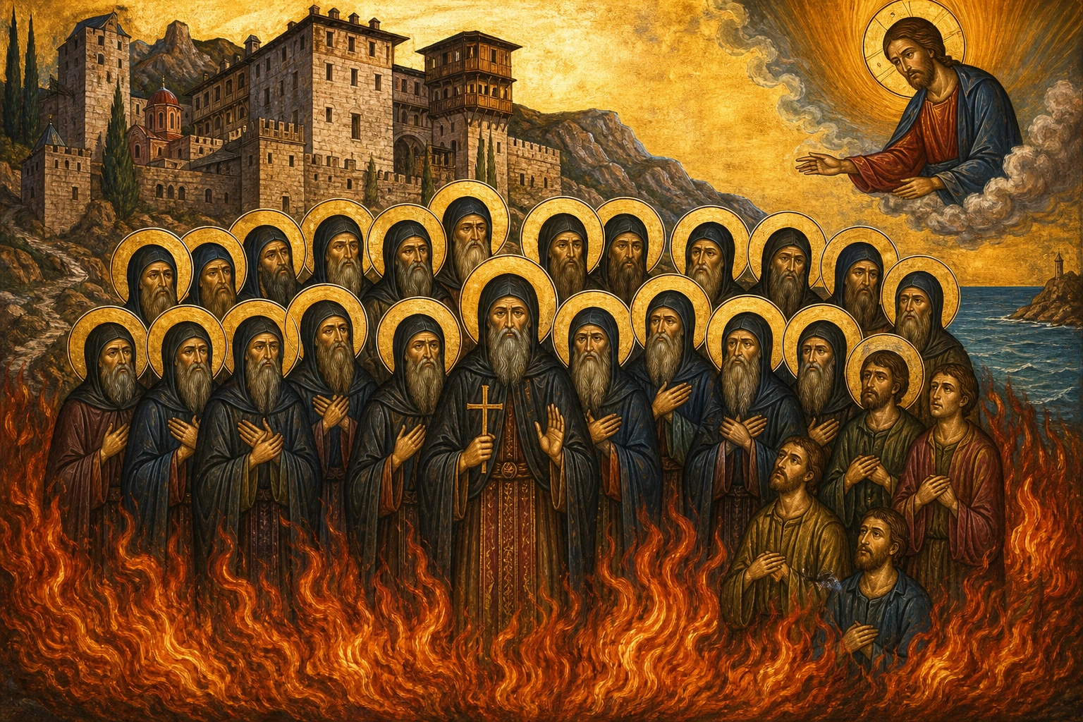 Εικόνα: Οι Είκοσι Έξι Οσιομάρτυρες της Μονής Ζωγράφου
