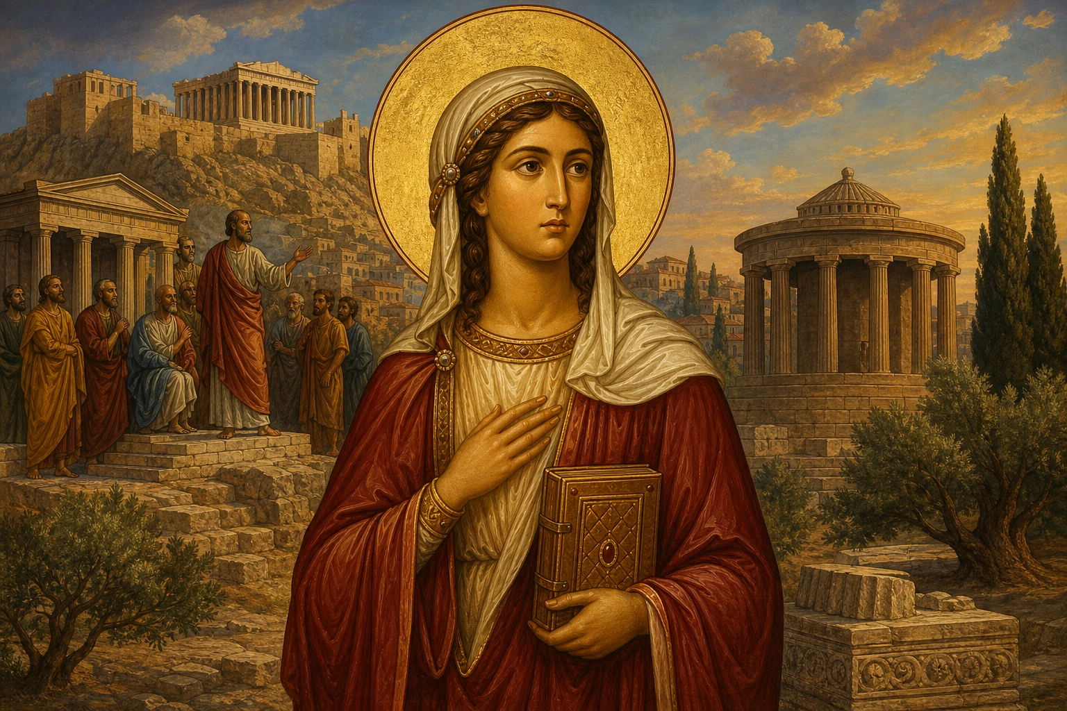 Εικόνα: Η Αγία Δάμαρις η Αθηναία