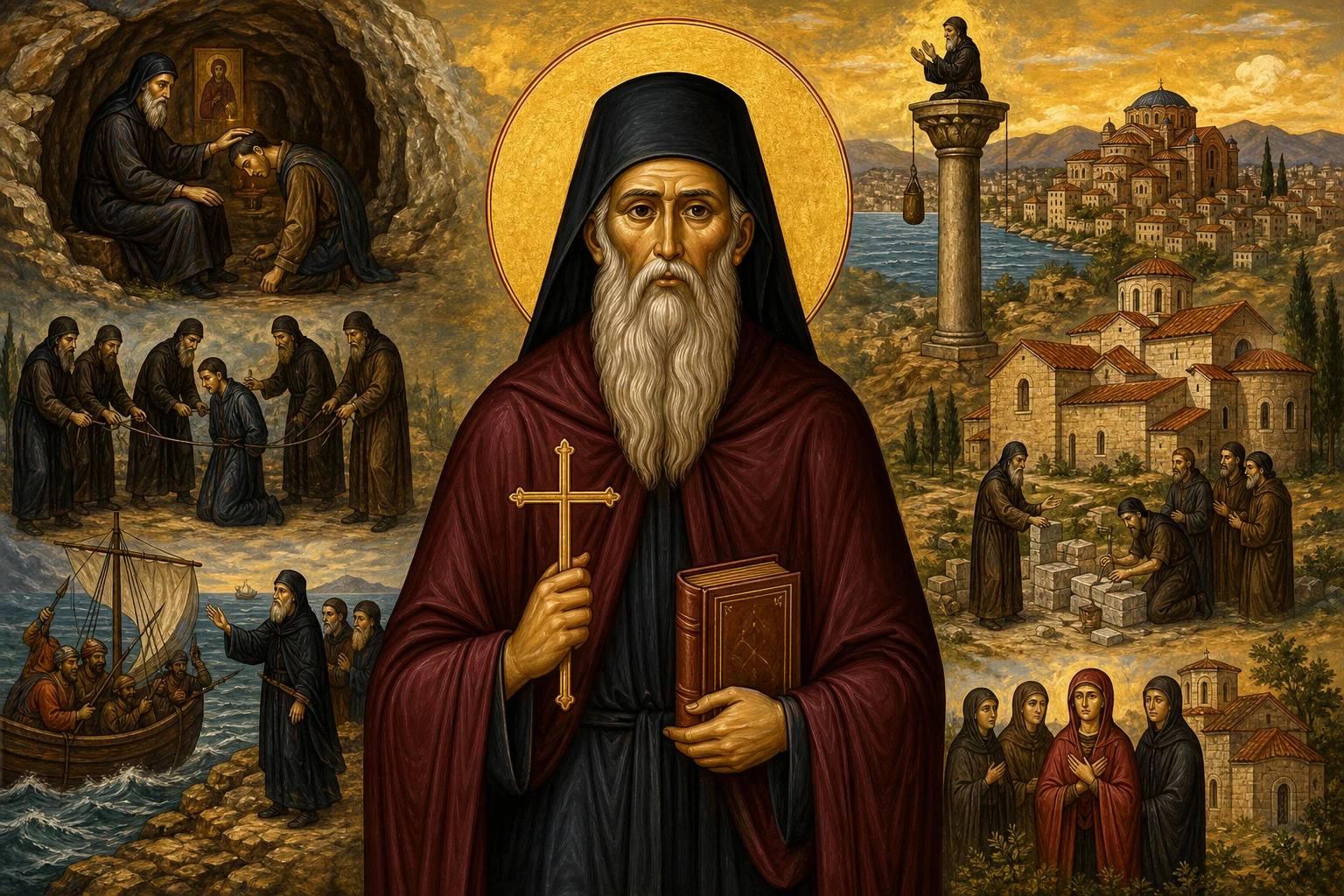 Εικόνα: Όσιος Ευθύμιος ο Νέος της Θεσσαλονίκης